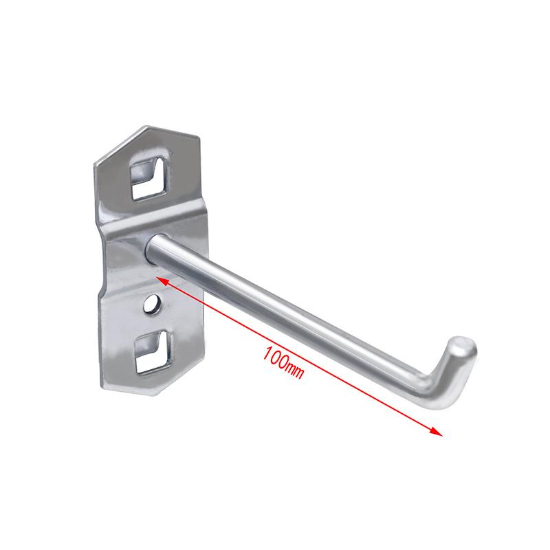 Panou Perforat Metalic cu Găuri Pătrate, Raft pentru Scule cu Cârlige pentru Șurubelnițe