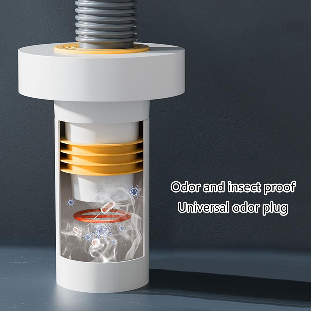 Bathroom Drain Cover Dishwasher Drain Pipe Plug Drain Solution Plastic & Rubber Deodorants Seal Plug Simple Installation