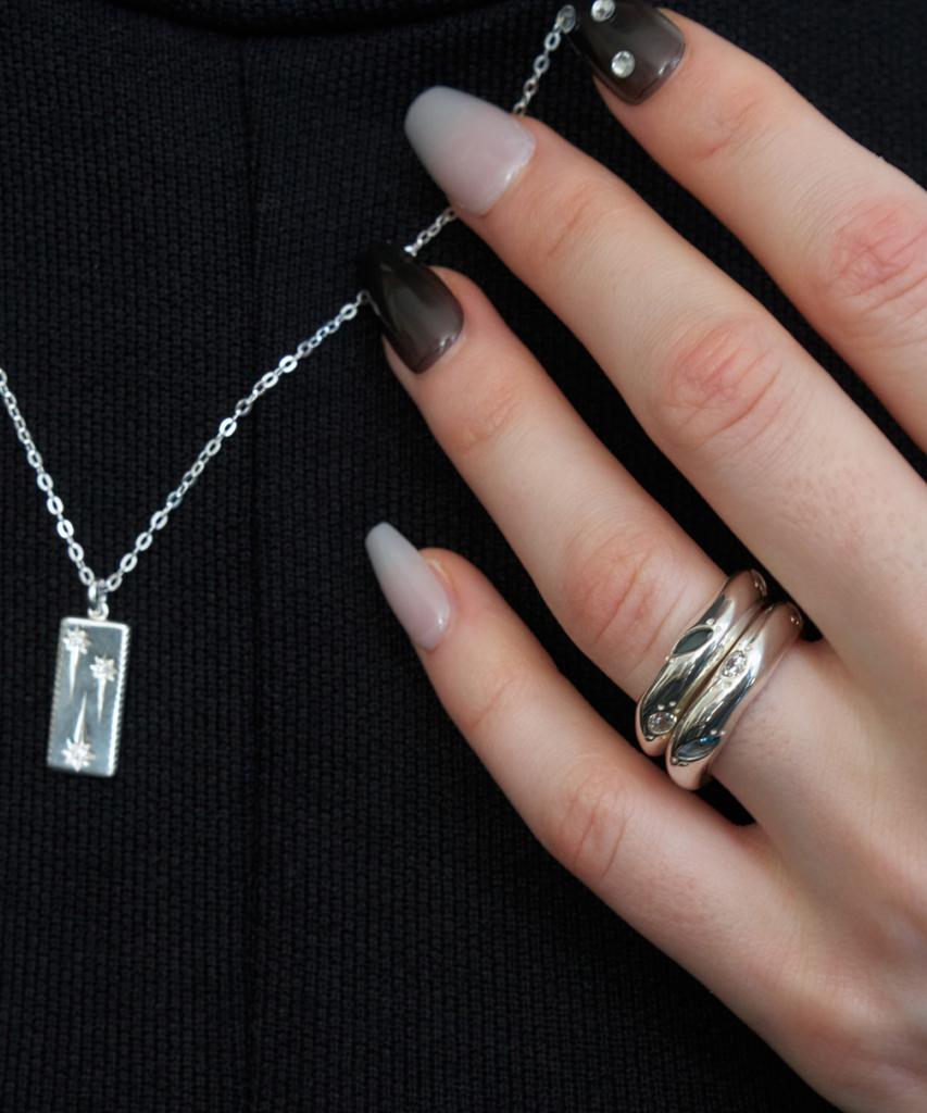 Xanadu Multi Cubic Ring | Silver