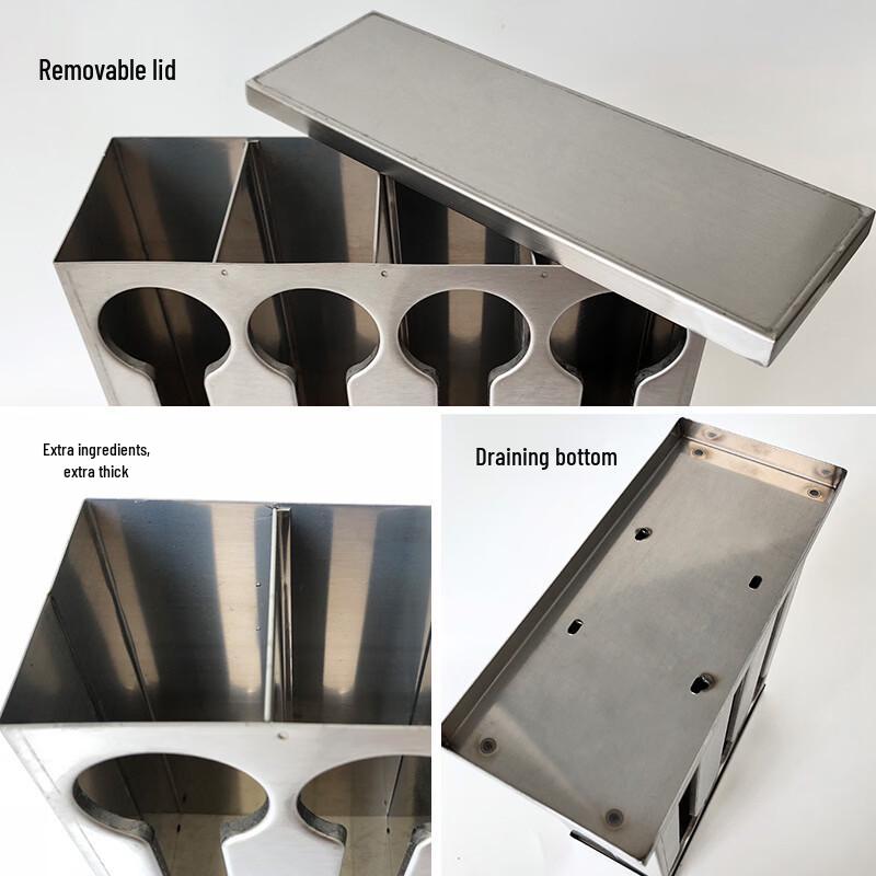 Jingruncheng Stainless Steel Spoon Storage Box with Lid