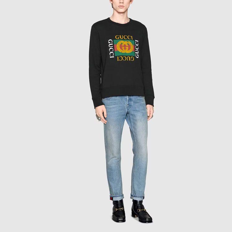 Gucci Pre Owned Logo Print Sweatshirt 454569X5J571015