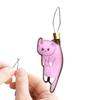 Cartoon Cat Threader Mini Cartoon Manual Threader Alloy Needle Threader Household DIY Sewing Accessories Punch Hand Sewing Tool