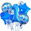 13pcs Blue Birthday Balloon with "Happy Birthday" Text - Perfect for Party Decorations, Anniversaries, and Festive Celebrations