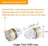5PCS LED Fishing Lamp Underwater Diamond Shape Flash Light Attracting Squid Fishing Lure Tackle Fishing Tools