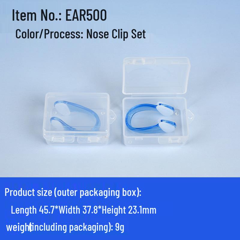 

Waterproof Silicone Swimming Earplugs & Anti-Choking Nose Clip Set for Adults