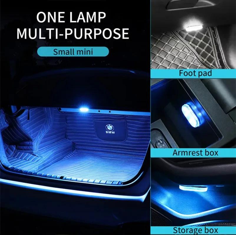 Mini Touch Light for Car USB Rechargeable Led Light Magnetic Reading Lamp Gentle Illumination for Car Floor Trunk Hood
