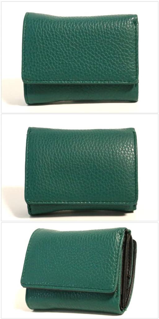 Bercute Green Tri-fold Wallet for Men, Popular Genuine Leather, Large Capacity, Italian Leather, Compact Tri-fold Wallet, Mini Wallet (1071040-F-130a)