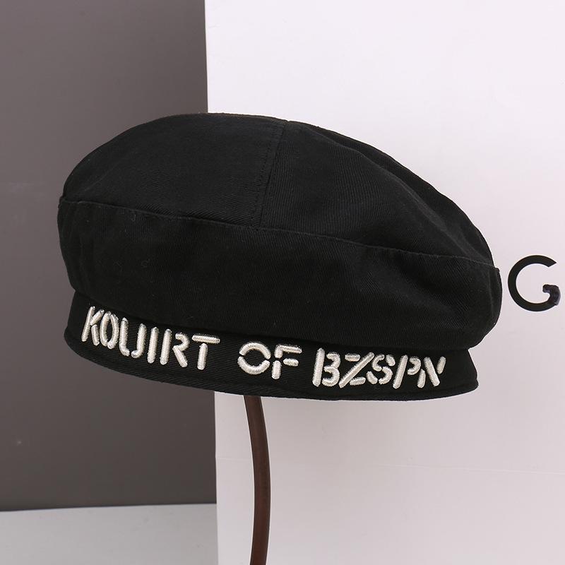 Spring and Autumn Fashion Show Face Small Beret Children Casual Big Head Circumference Painter Hat Women Newsboy Hat