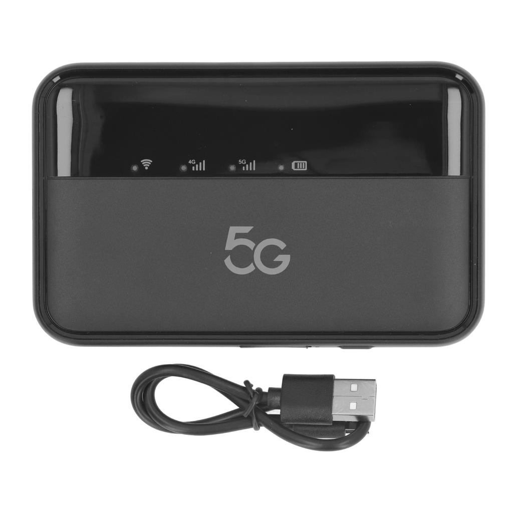 5G WiFi Mobile Hotspot for Travel Support 16 Devices 10000mAh Type C Charging 5G Portable WiFi6 Mobile Hotspot with Nano SIM Car