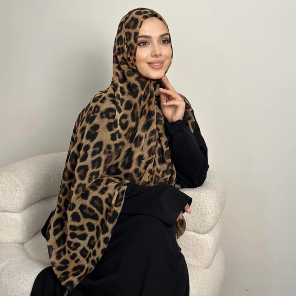 Yto Scarf Women's Designer Scarf Leopard Print Hijab Satin Print Modal Hijabs Breathable Soft Long Fashion Scarves Headscarf Paisley Muslim Shawl Cm