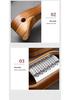 Acacia Wood Cheese Grater with Stainless Steel Storage Slicer Shredder