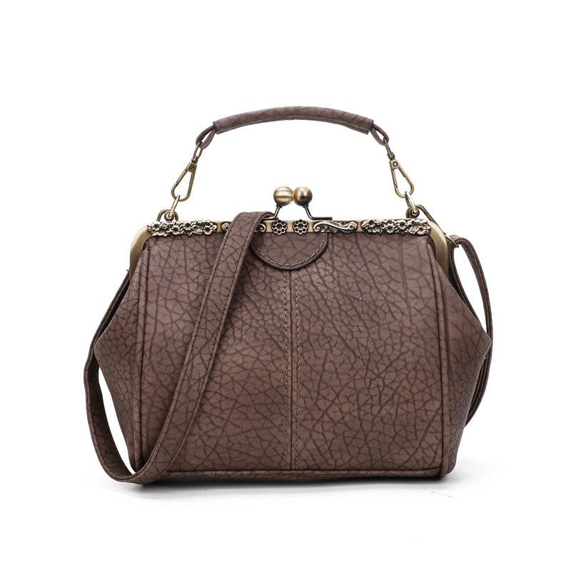 Women Vintage Pillow Designer Crossbody Bag Clip Shoulder Handbag Messenger Bags Female PU Leather Shopping Tote Bags