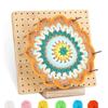 DIY Solid Wood Yarn Crafting Board for Knitting & Crochet