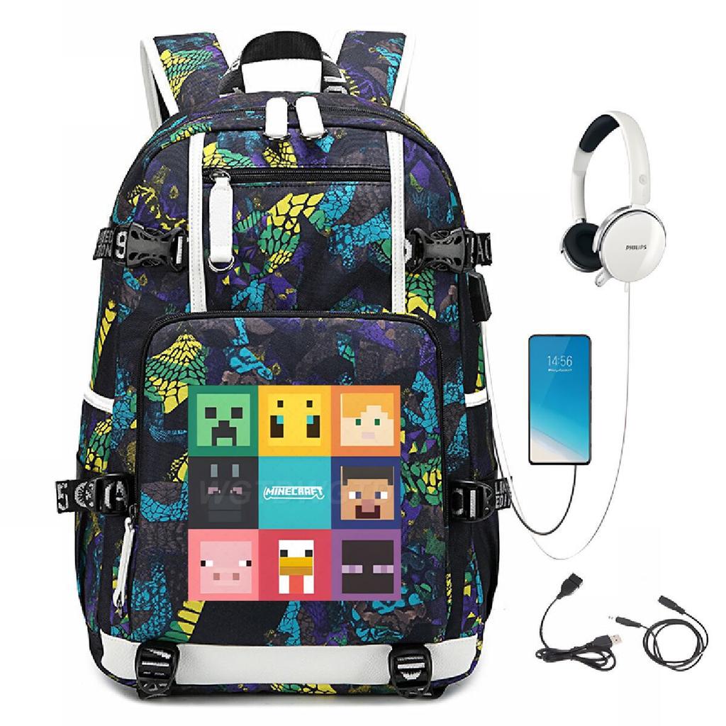 Game Merchandise Outdoor Travel Bag Large Capacity Usb Backpack