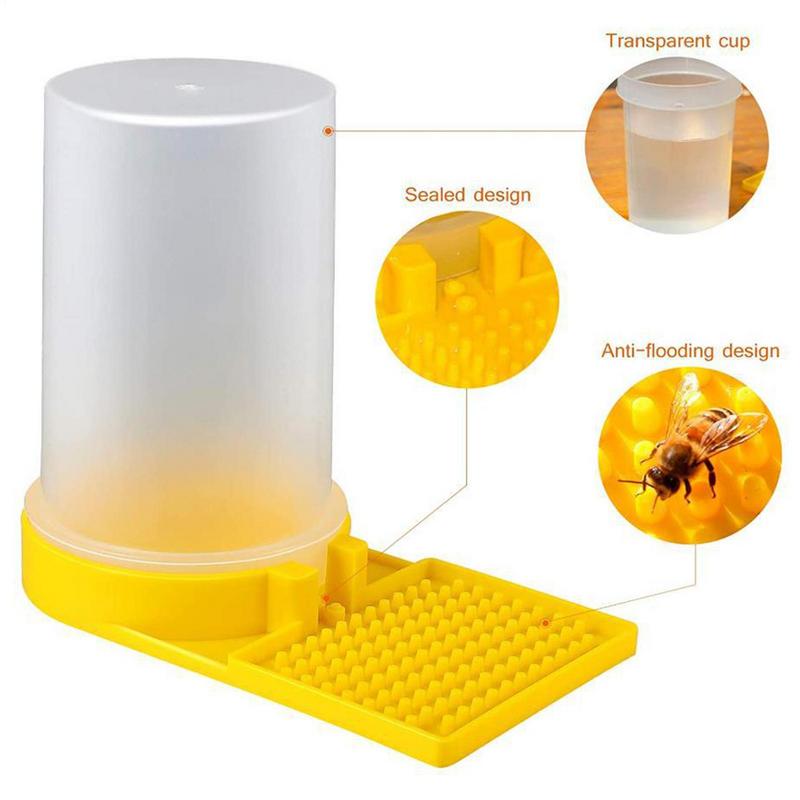 Beekeeping Bee Feeder Honey Bee Drinking Water Feeding Watering Bees Tools Supplies Feeding Plastic Bee Drinker Tool