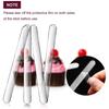 30pcs Mirror Ice Cream Sticks Reusable Acrylic Popsicle Sticks Diy Crafts Candy Sticks Suitable Homemade Ice Cream Transparent