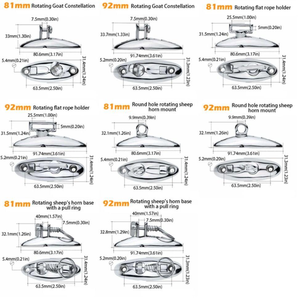 Solid 316 Stainless Steel Marine Top Hardware Quick Release Hinges  Marine Environment