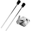 Bass Drum Legs Drum Stands Leg Professional Stable Anti Skid, Metal, Bass Drum Feet for Precussion Instrument Drum Replace, 1 Set
