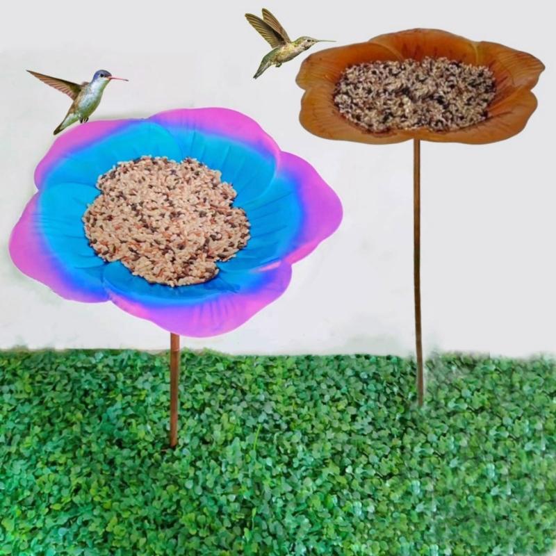 Outdoor Bird Bath Feeder Stand Adds Aesthetic to Gardens Courtyards Lawns