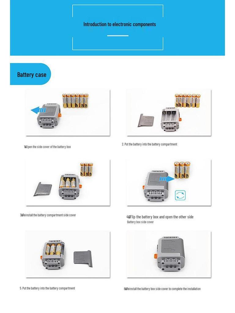 Educational Gear Mechanical Electric Robot: Lego-Compatible Screenless Programming Building Blocks