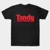 Asian Size Men Black Print T-shirt Tandy No-Cut Heat Transfer Print Cotton Tshirt