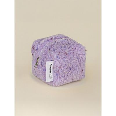 Aube Nuit Obnuit Wool Cube Pouch Keyring Mellow Purple S (Keyring Can Be Added)