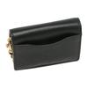 Coach 10 Klappen-Ketten-Umhängetasche Kieselstein-Leder Mini-Crossbody Damen-Taschen Schwarz C6718-B4BK