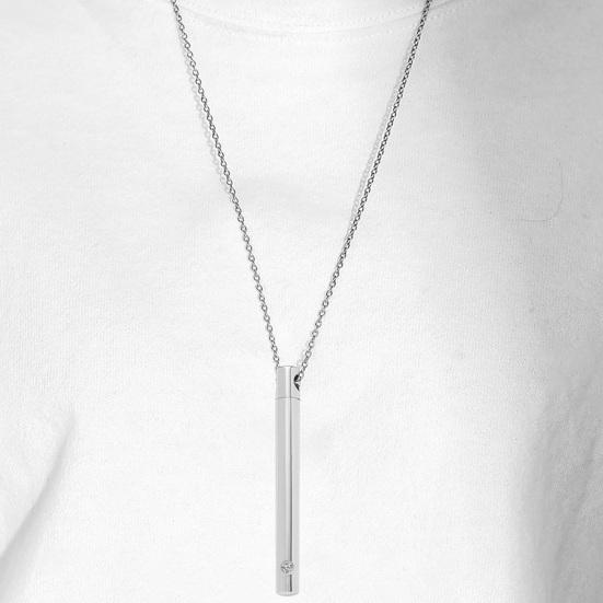 1 Set Pet Urn Necklace High Durability Rust-proof Stainless Steel Jewelry Necklace with Ashes Holder Bottle Pendant for Women