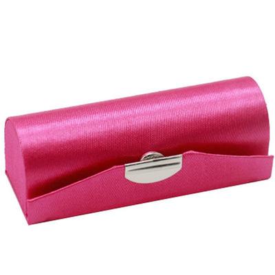 Kosmetiktaschen Schmuckkästchen mit Spiegel Stoffdesign Reine Farbe Lippenstifthülle Verpackungsbox Lippenstifthalter Lippenstiftbox