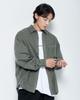 PSSHOPPER Pigment High-Density Damaged Shirt [Khaki]