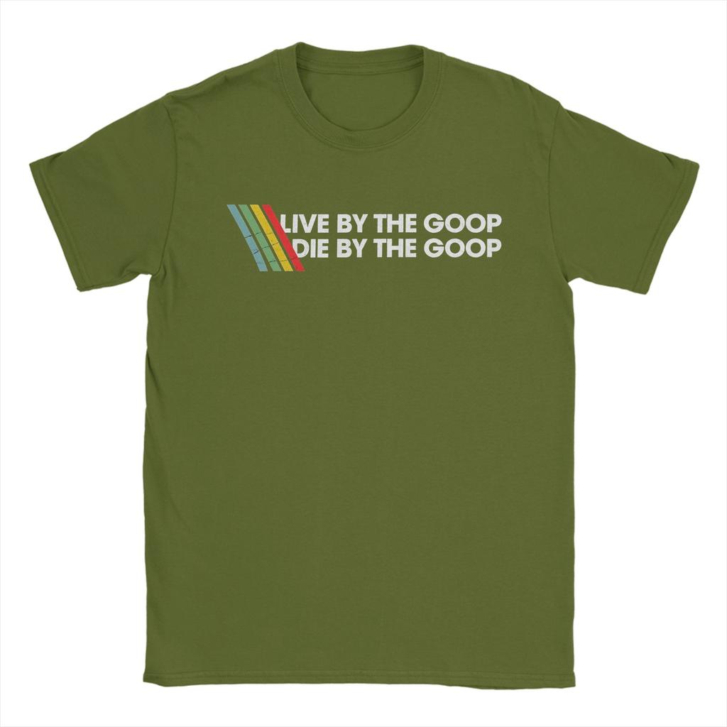 Live By The Goop Die By The Goop ARCs Raiders T Shirts for Men Pure Cotton TShirt Crew Neck Tees Short Sleeve Clothing Big Size
