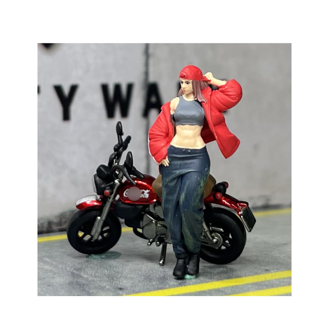 

Moreart 164 Miniature Figure & Motorcycle Set MO222196 Model Girl Model Diorama Miniature Car [Used]