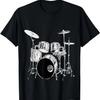 I Destroy Silence Funny Drummer Drumming Lover Drum Vintage T-Shirt