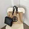 Nuova piccola borsa intrecciata fresca colore a contrasto paglia moda tendenza borsa da donna borsa a spalla borsa a mano