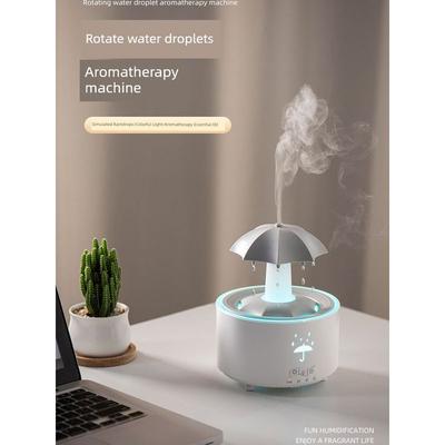 Raindrop Humidifier Spray Aroma Diffuser Humidifying Remote Control Timing Household Desk Decoration Creative Gift Bedroom Night Light