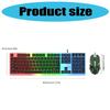 Kabelgebundenes Gaming-Tastatur- und Maus-Set LED-beleuchtete mechanische Tastatur 104 Tasten Maus Tastatur PC Gamer Zubehör