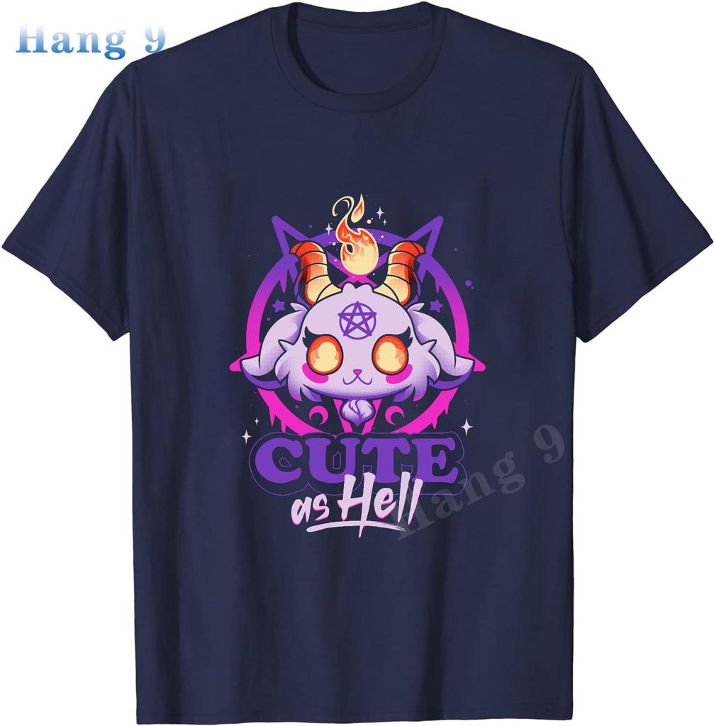 Fofo pra Caramba Kawaii Baphomet Satan Goth Lúcifer Bode Satânico Camiseta