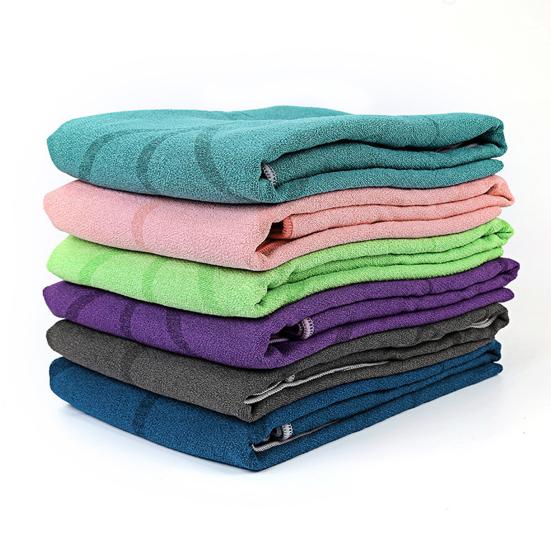 Yoga Towel Perfect Thickness Non-slip Exquisite Seaming Anti-pilling Extra Long Line Position Quick