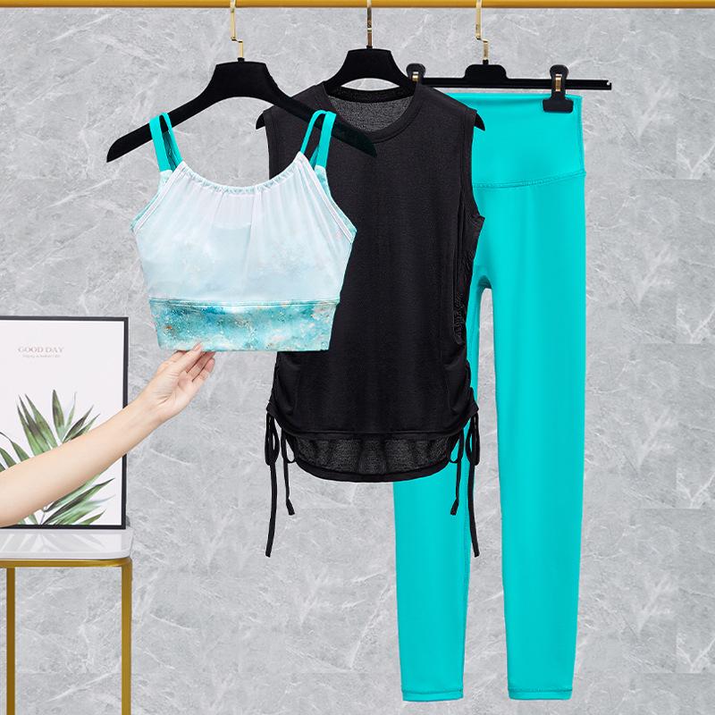 Women's High-Intensity Shockproof Sports Bra & Yoga Vest Set