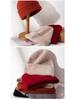 Unisex Herbst-Winter Koreanischer Stil Trendige Gestrickte Wollmütze - Vielseitig, Warm, Einfarbig, Lässiger Stil
