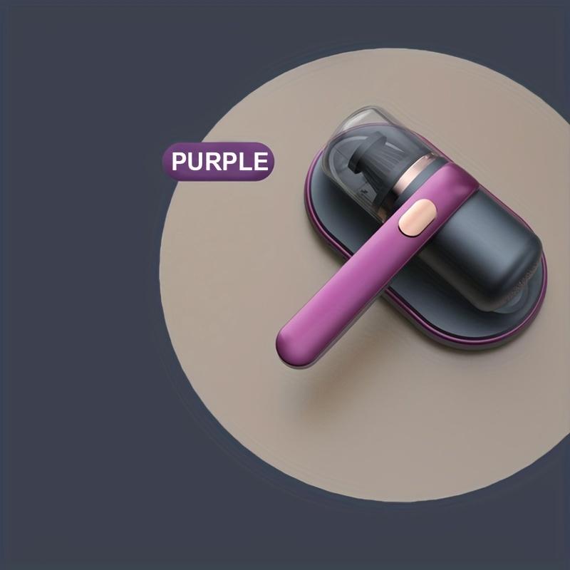 

Беспроводной пылесос для кровати с мощным всасыванием, низким уровнем шума, УФ-лампой, моющимся HEPA-фильтром, 2 регулируемыми скоростями, сильной присоской фиолетовый