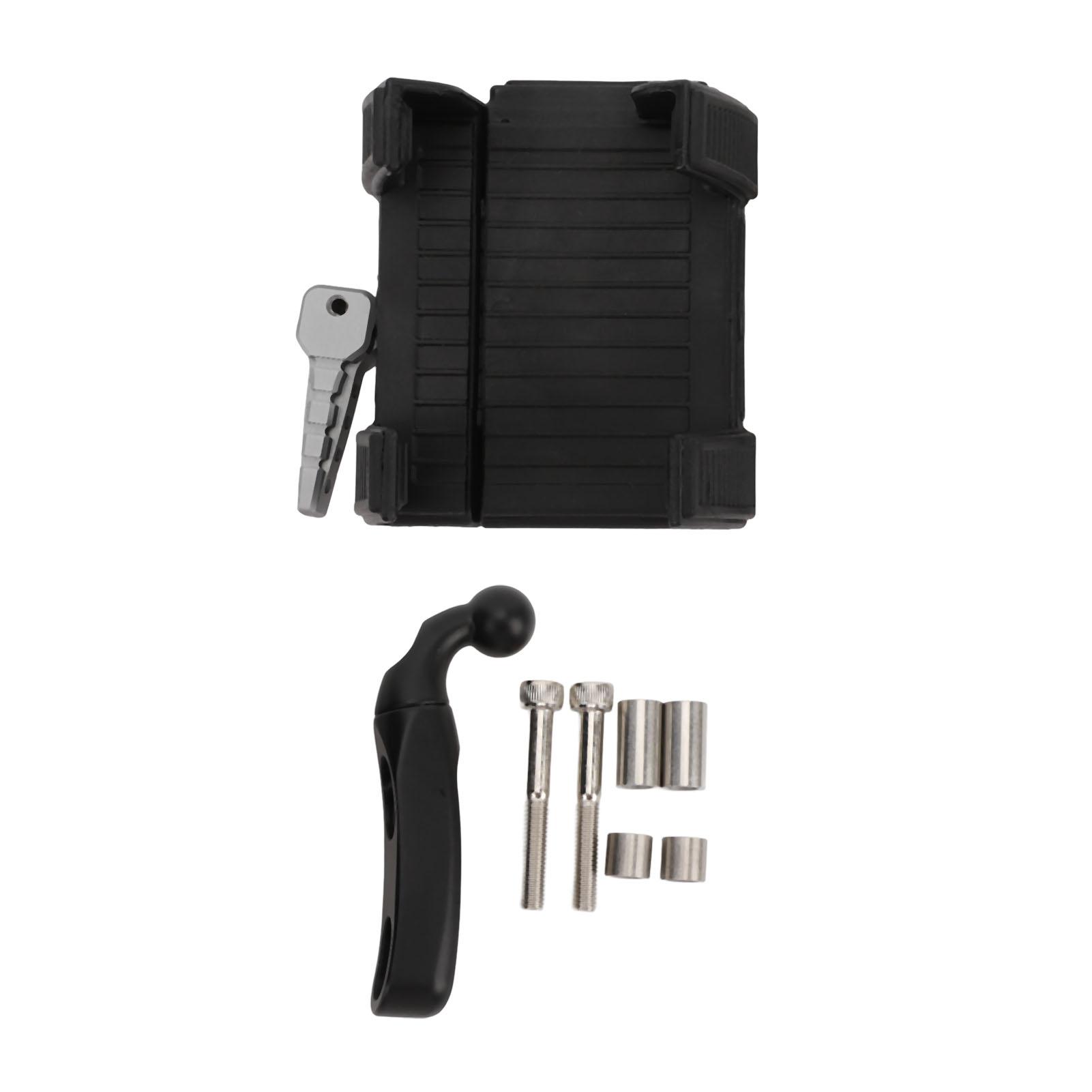 

Motorcycle GPS Mount Bracket Aluminum Alloy Improve Riding Safety 360 Deg Rotation for Gold Wing GL1800