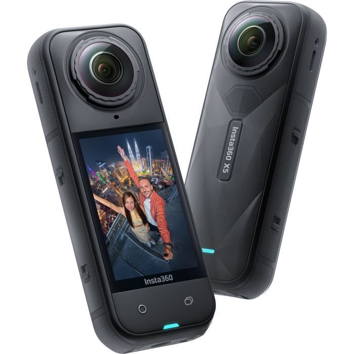 Caméra sport 360° - INSTA360 - X5 - 8K - Étanche - Basse lumière améliorée