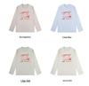 Korean Style Women's Long Sleeve Cotton T-Shirt - Versatile, Casual, Loose Fit for Spring & Autumn.