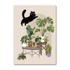 Black Cat Poster Canvas Painting Lovers Gift Wall Art Mural House Potted Plant Print Picture Living Room Home Decor Frameless