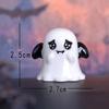 Cute Cartoon Pumpkin Ghost Figurine, Mini Halloween Ornament for Micro Landscape Home Desk Decor