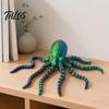 Unique Home Decor 3D Printed Octopus Sea Animal Fidget Toy, Flexible Articulated Tentacle Figurine, Educational Ocean Creature Desktop Decoration with