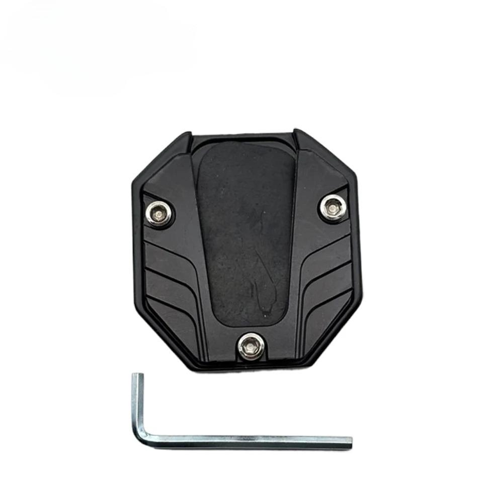 Universal Motorcycle Kickstand Extender - Anti-Slip Side Stand Extension Pad with Enlarged Base, Scooter Bike Support Plate