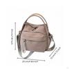 Mini Nylon Crossbody Bag Structured Adjustable for Daily Use