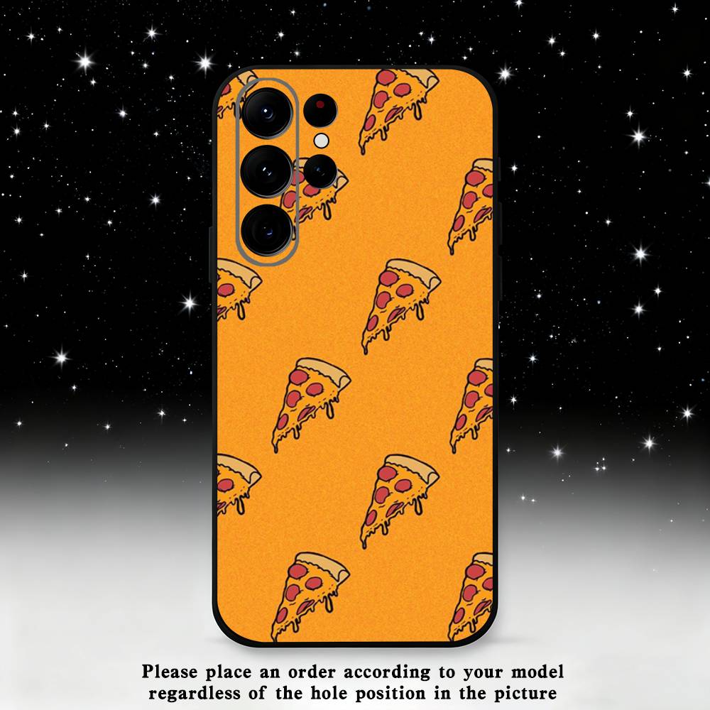 Delicious Photographer Pizza Phone Case For Samsung S25,S24,S21,S22,S23,S30,Ultra,S20,Plus,Fe,Lite,Note,10,9,5G Black Cover